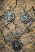 Bohemian Style Alloy & Plastic Pearl & Enamel Pendant Necklace