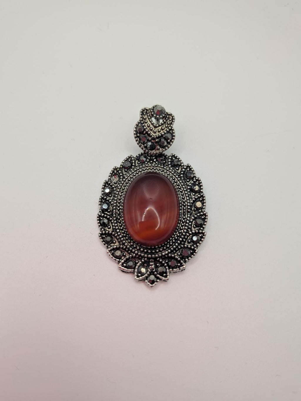 Natural Carnelian Gothic Pendant