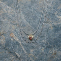 Twin Chains of Love Necklace Stainless Steel