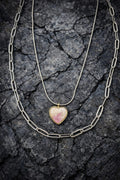 Golden Heart Harmonie-Halskette mit mehreren Lagen