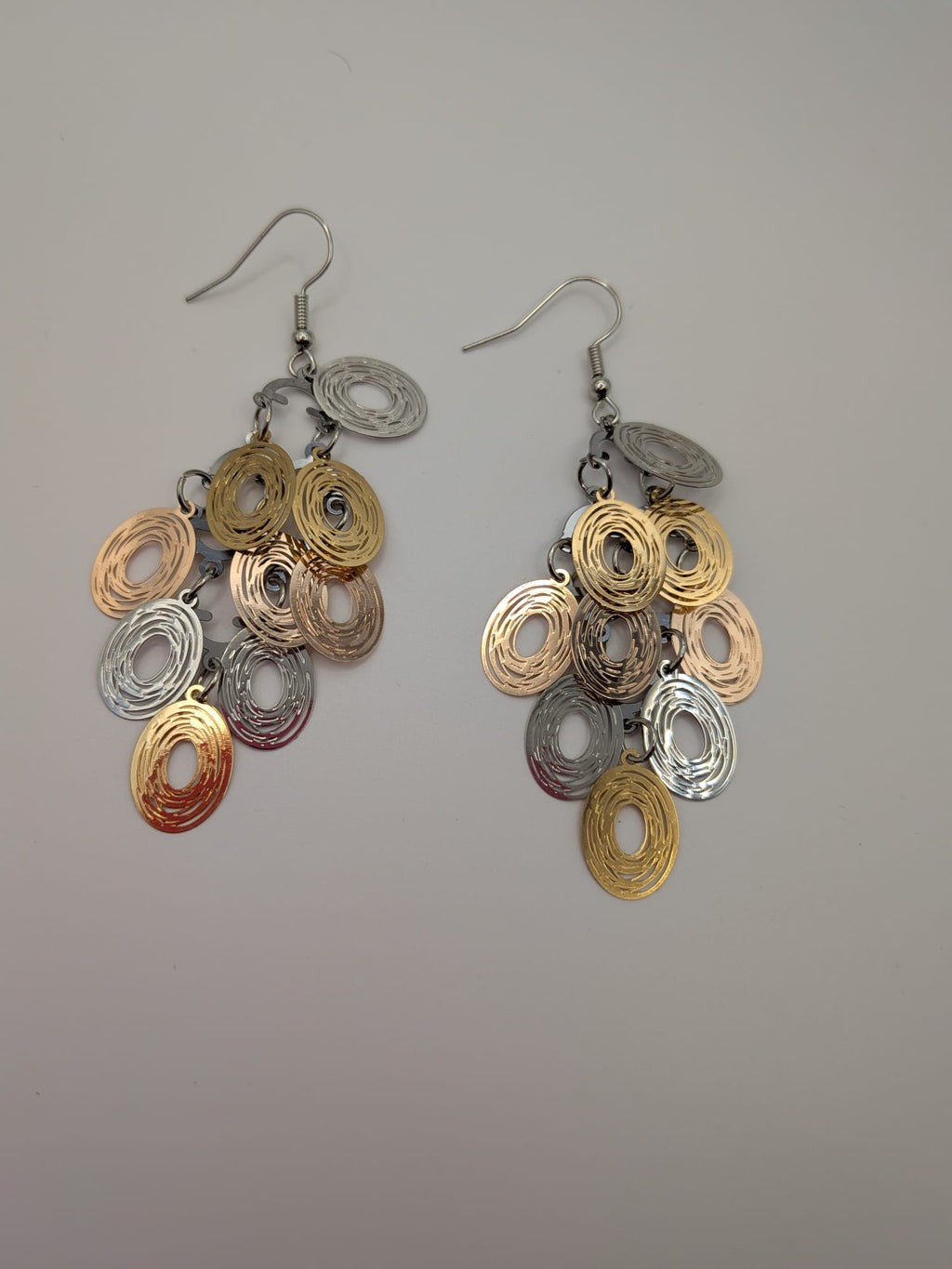 Aurora Cascade Mixed-Metal Earrings