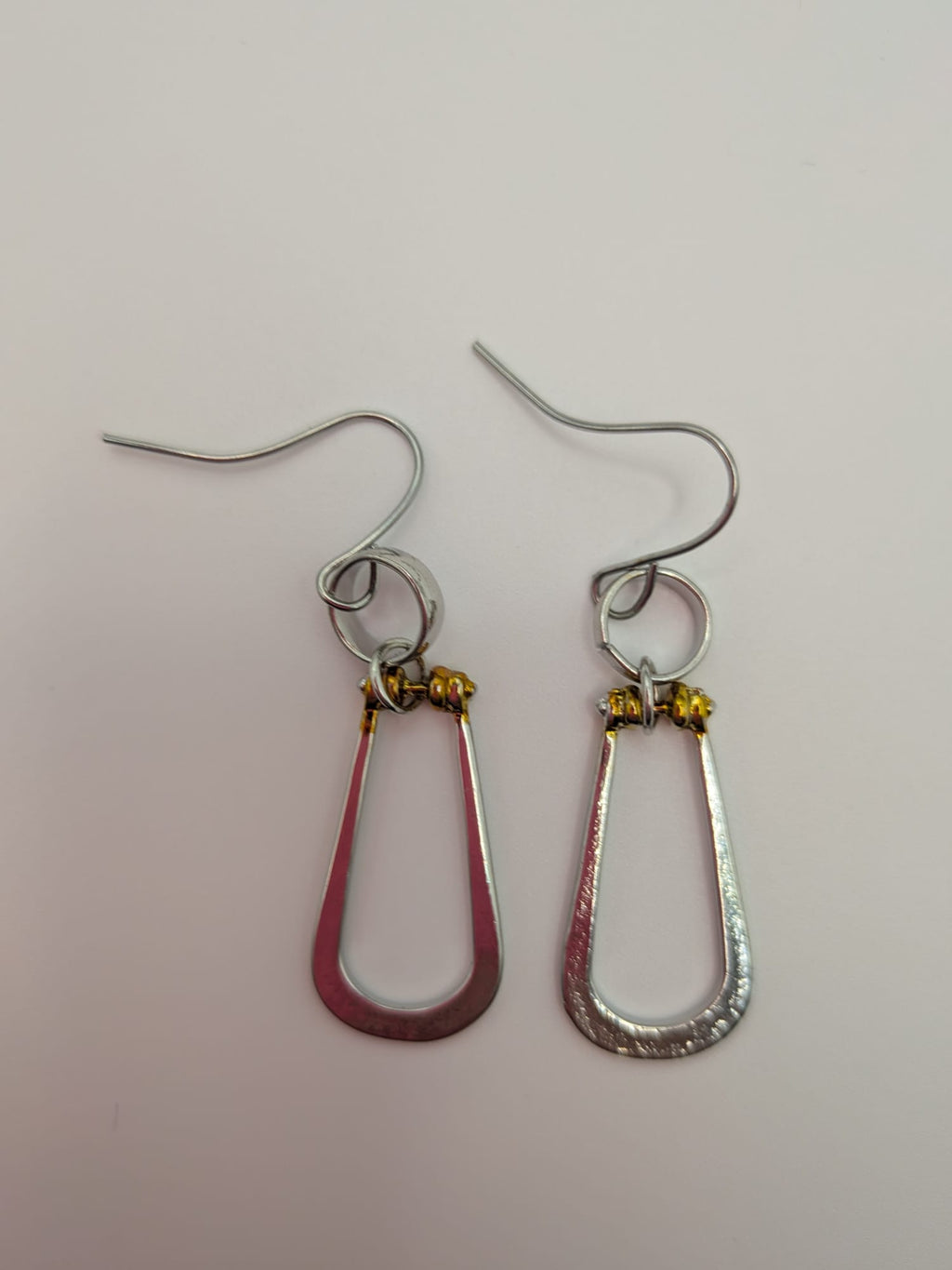 Boho - Bohemian Style Alloy Dangle Earrings – Two Tone Teardrop