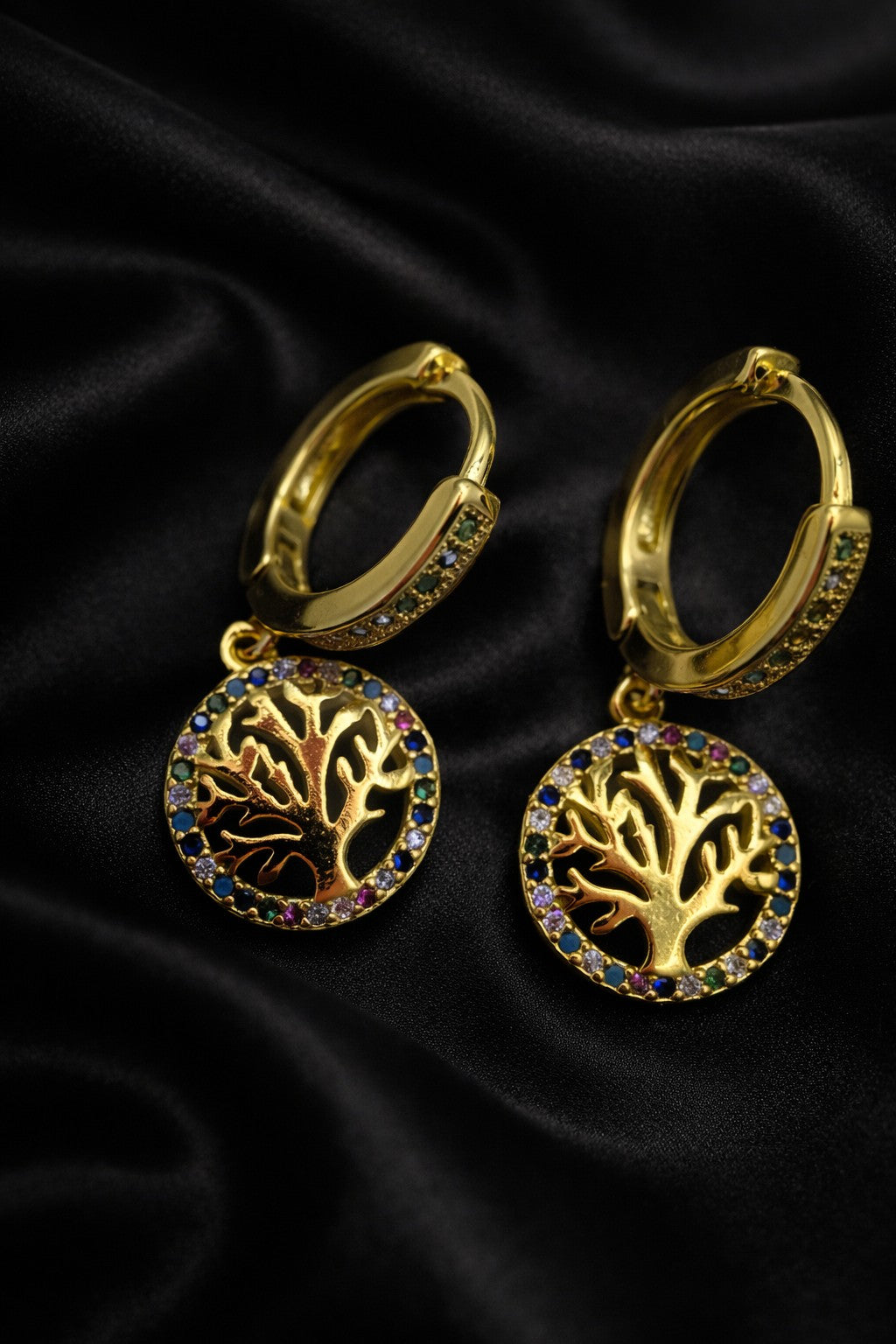 Celestial Roots Tree of Life Earrings