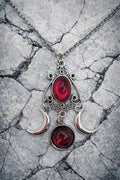 Crimson Lunar Trinity Pendant