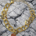 Gold Color Milky Way Sequin Steel Anklet