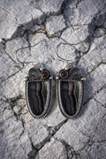 Alloy Rhinestone Dangle Earrings – Medium Purple Boho