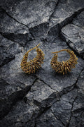 Stainless Steel Teardrop Hoop Earrings Real 18K Gold Plated